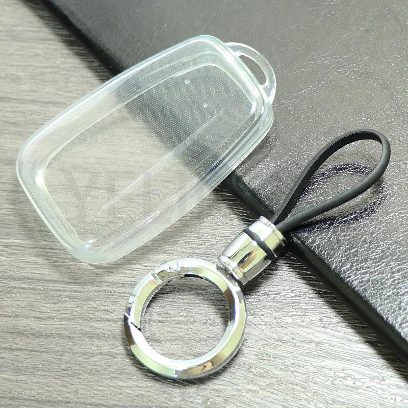 TPU Transparent Car Remote Key Case Cover Shell Fob For Toyota Prius Camry Corolla CHR C-HR RAV4 Land Cruiser Prado Protector