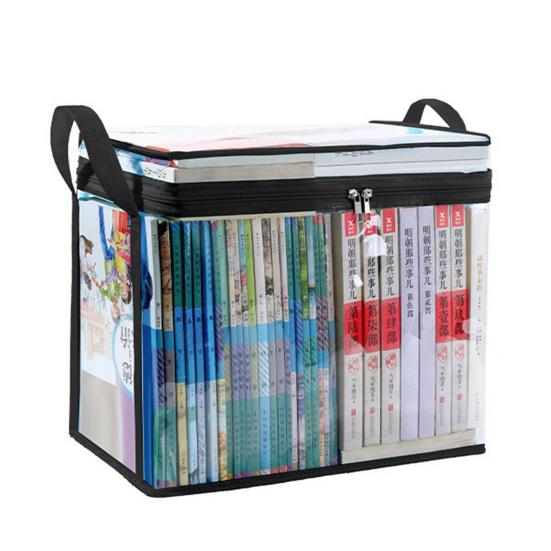 4PCS Clothes Storage Box, Transparent with Zipper Handles Design, Stackable Waterproof Storage Bin for Home Travel