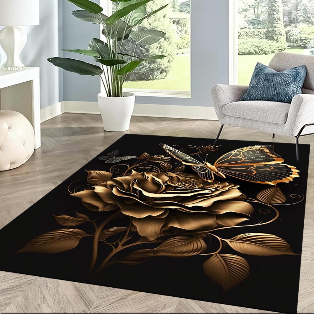 Steampunk Butterfly Fantasy Floor Mats for Living Room, Bedroom and Room Decoration Are Suitable for Gifts.