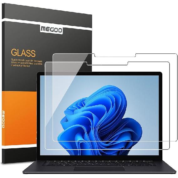 Megoo Glass Screen Protector for Surface Laptop 7 (2024 AIPC, 13.8 Inch) - Scratch Resistant, High Sensitivity, Bubble-free Instalation, Ultra Clear,