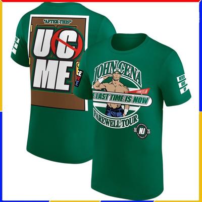 ENVIO RÁPIDO - Turnê de Despedida de John Cena SummerSlam 2025 Presentes Para Fãs de John Cena Camiseta Unissex Algodão Oversize Tamanho Grande