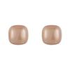 Geometric Square Bread Pearl Earrings, 925 Silver Needle Minimalist Niche Design Fashion Stud Earrings for Women