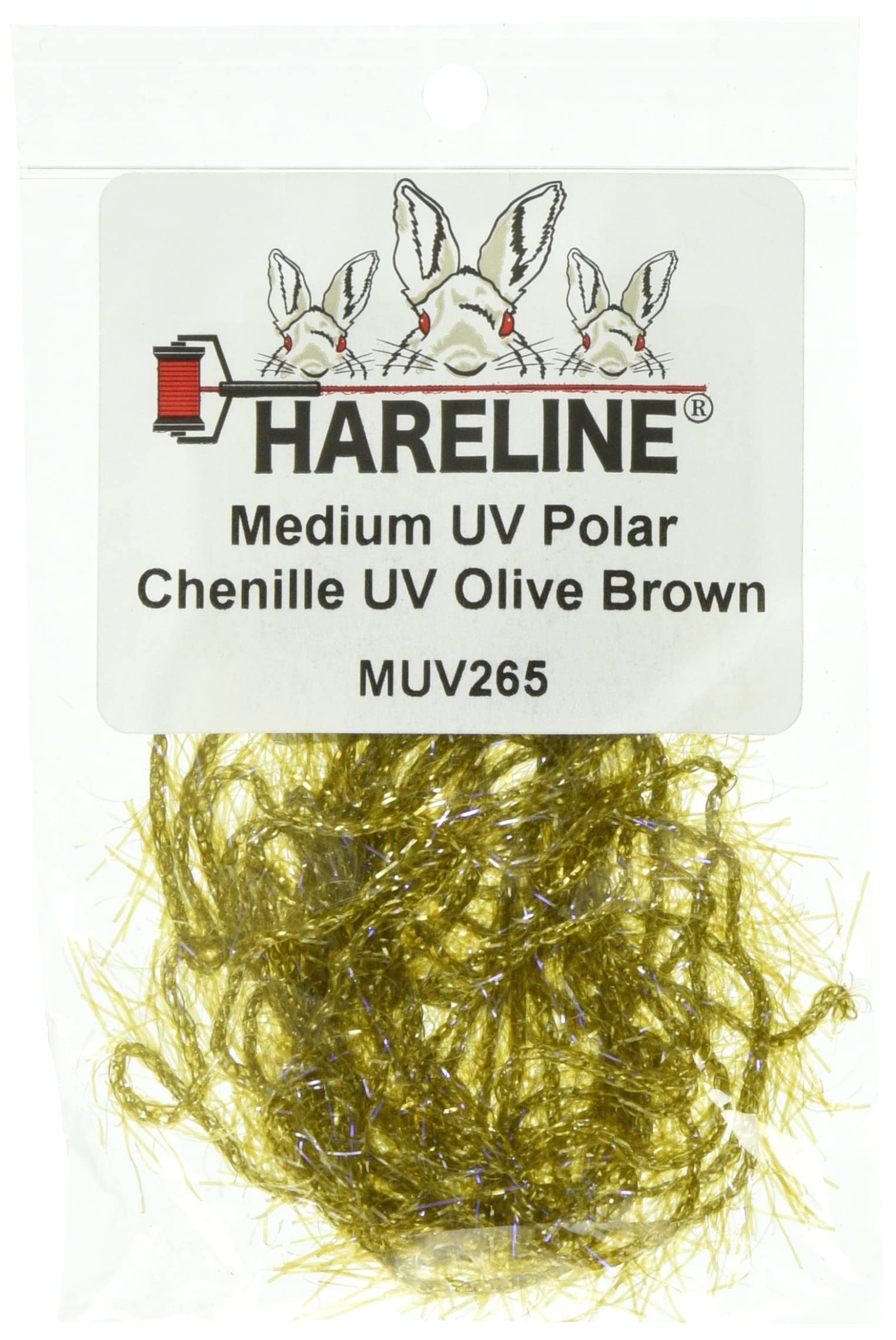 

TIEMCO Fly Material Hairline Dubbing UV Polar Chenille Medium Olive BR #265