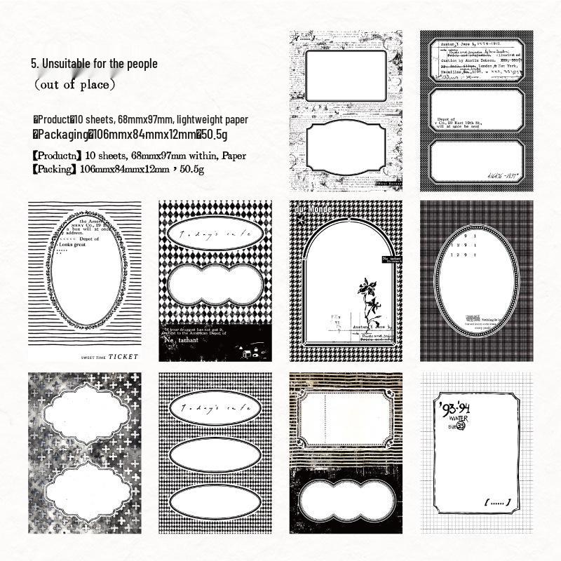 DIY Retro Washi Tape River Crossing Series: Mixed Pack for Journals, Collages & Sticky Notes
