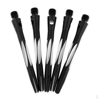 1 pakuotė 5 vnt Aliuminio lydinio smiginio kotai Akėčių smiginio stiebai Medium Balck