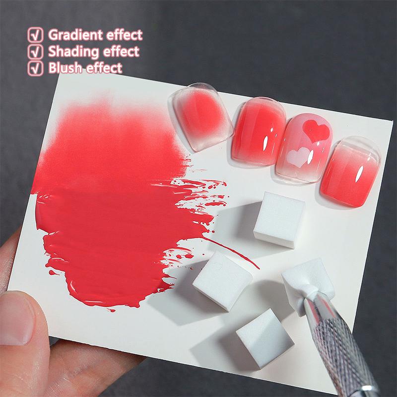 50Pcs/Bag Square Soft Sponges Gradient Nail Art Stamper Tools Color Fade Easy Transfer Stamping 1cm Mini Sponge Nail Art Tools