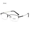 Metal Anti-Blue Light Reading Glasses Men Small Square Optical Eyeglasses Ultra-thin Male Eyewear Half Frame Presbyopic Glasses