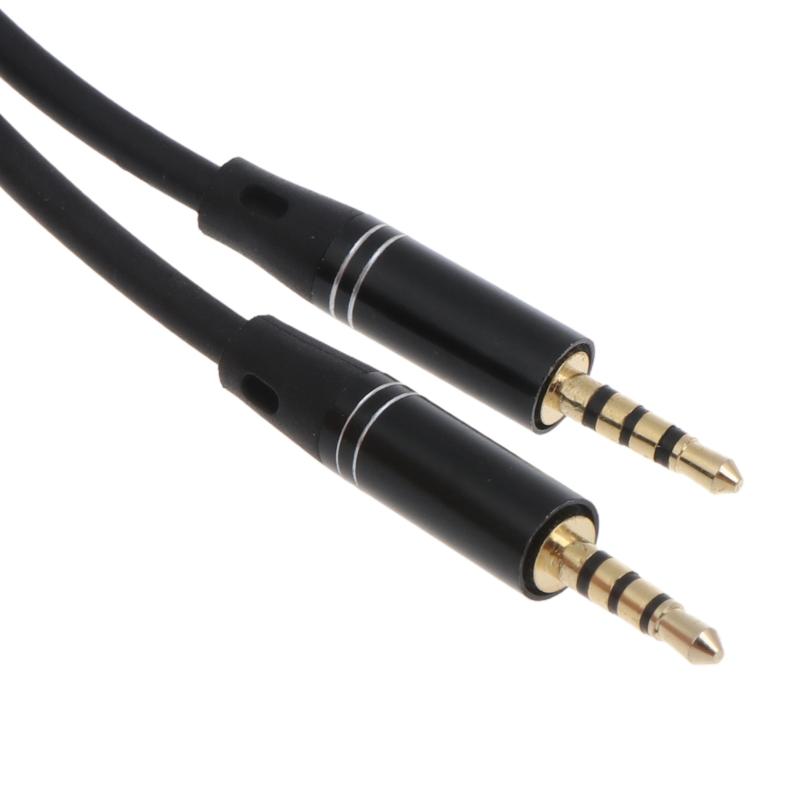 2.5mm To 2.5mm Audio Cable Jack Male To Male 2.5mm Jack Male Stereo Audio Aux Coiled Cord TRRS 2.5mm To 2.5mm Connector