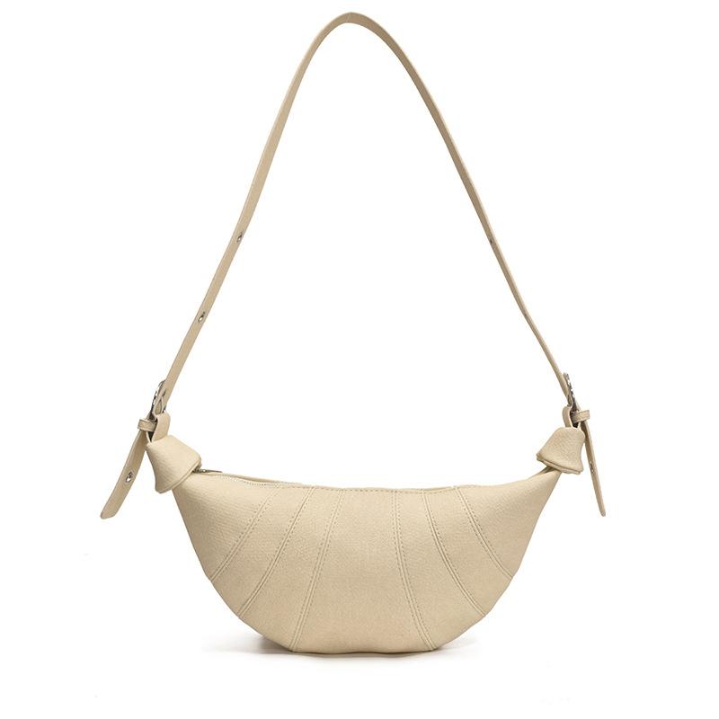 Retro washed denim versatile croissant bag new bag women's large-capacity shoulder messenger bag