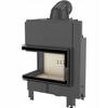 Steel Fireplace KRATKI MBM Left 10 kW Ø 200 Self Closing Door