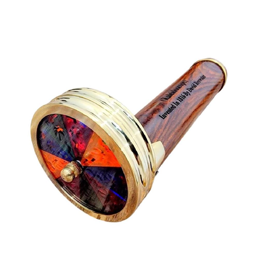 Brass & Wood Kaleidoscope Handmade Nautical Kaleidoscope A Unique Gift