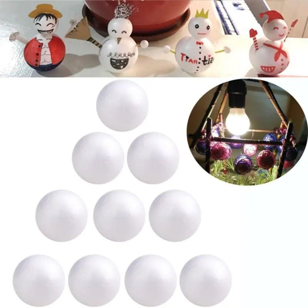 White Christmas Balls Mini Christmas Ornaments Crafts Foam Balls  Wedding