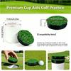 Golf Loch Tasse Plastik Weiß Golf Putting Universell Loch-Tassen Abdeckringe Golfplatz Übungs Putting Trainer