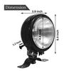 Universal Plow Light 12V Tractor Work Light with Switch Black | Suitable for Massey Ferguson, Mahindra, Tafe, Ford, Sonalika