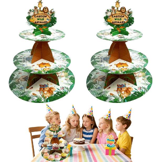 3 Tier Butterfly Cupcake Stand,Suitable for Butterfly Themes – Easy to Assemble& Reble(1Butterfly)