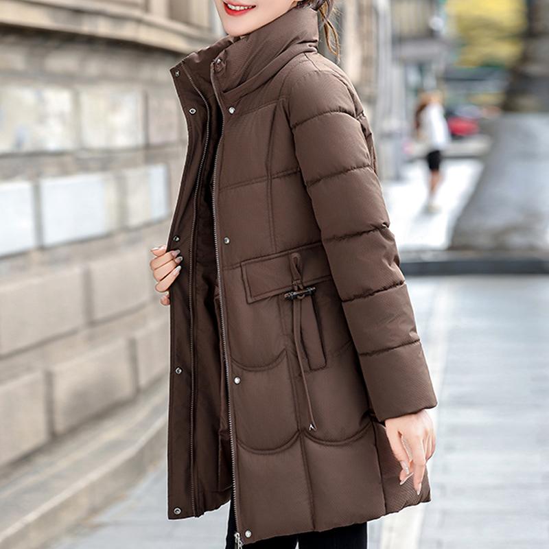 Fashion Female Warm Coat Winter Long Parkas Hooded Faux Fur Collar Loose Thick Women's Jackets