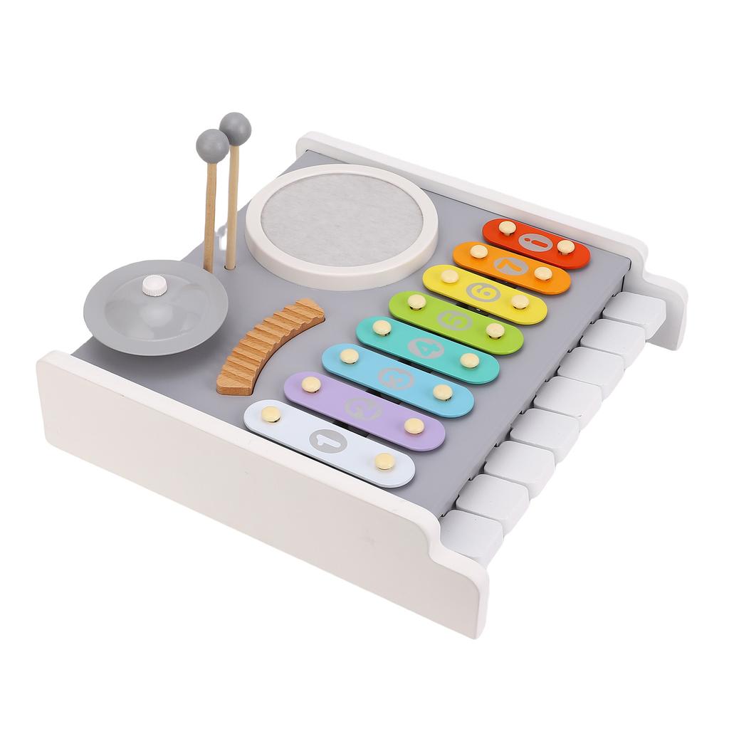 Wooden Music Percussion Toy Educational Baby Musical Instrument Toy with Mallet Hand Eye