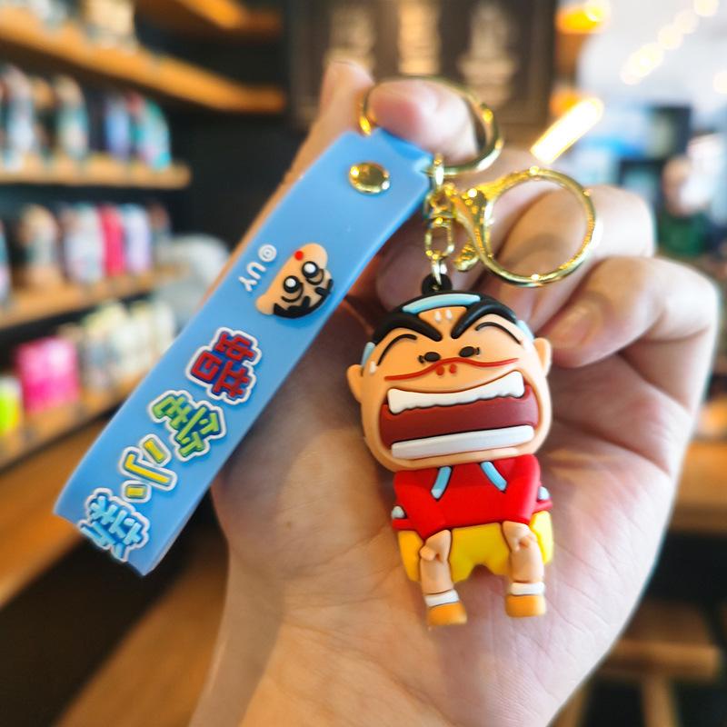 Crayon Shin-chan Keychain Cute Bag Gift Accessory Exquisite Small Ornament Quirky Crayon Shin-chan Keychain Best Gift Toys Anime