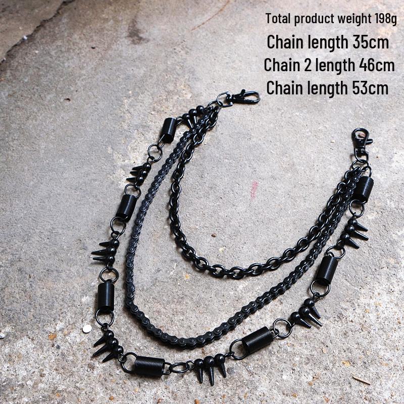 Trendige Punk Hip-Hop Hosenketten für Männer & Frauen: Stilvolle Metallketten für Streetdance & modische Jeans.
