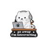 Mental Health Animal Enamel Pins Go Away I'm Introverting It Is What It Is And It's Autism Brooches Lapel Badge Jewelry Gifts