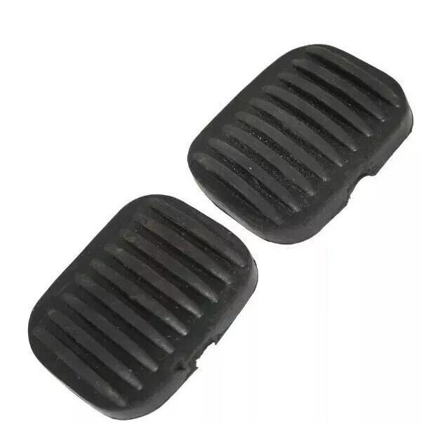 2 Black Clutch & Brake Pedal Rubber Pad Cover Sleeve For Willys Ford Jeeps