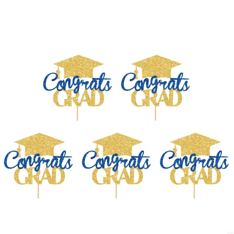 Graduation Party Cake Toppers Bachelor Degree Decorations Cupcake Accessories
