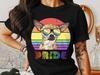 Pride Dog T-Shirt, Rainbow Flag Cute Chihuahua Graphic Tee, LGBTQ Pride Month Apparel, Colorful Pet Lover Gift, Unisex Clothing