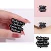 Letter English Stylish Brooch Fashionable Geometric Pin For Trendy Outfits