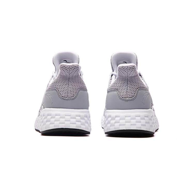 Anta Cushioning Anti-Slip And Wear-Resistant Breathable Coverage Low-Top Running Shoes Men's Gray White 91815555-3