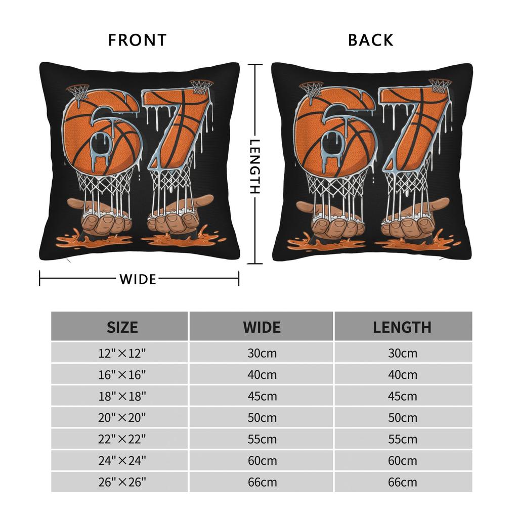 Basketball 67 Six Seven Pillow Cover Morden Pillow Case For Living Room Sofa Print Pillowcases Gift