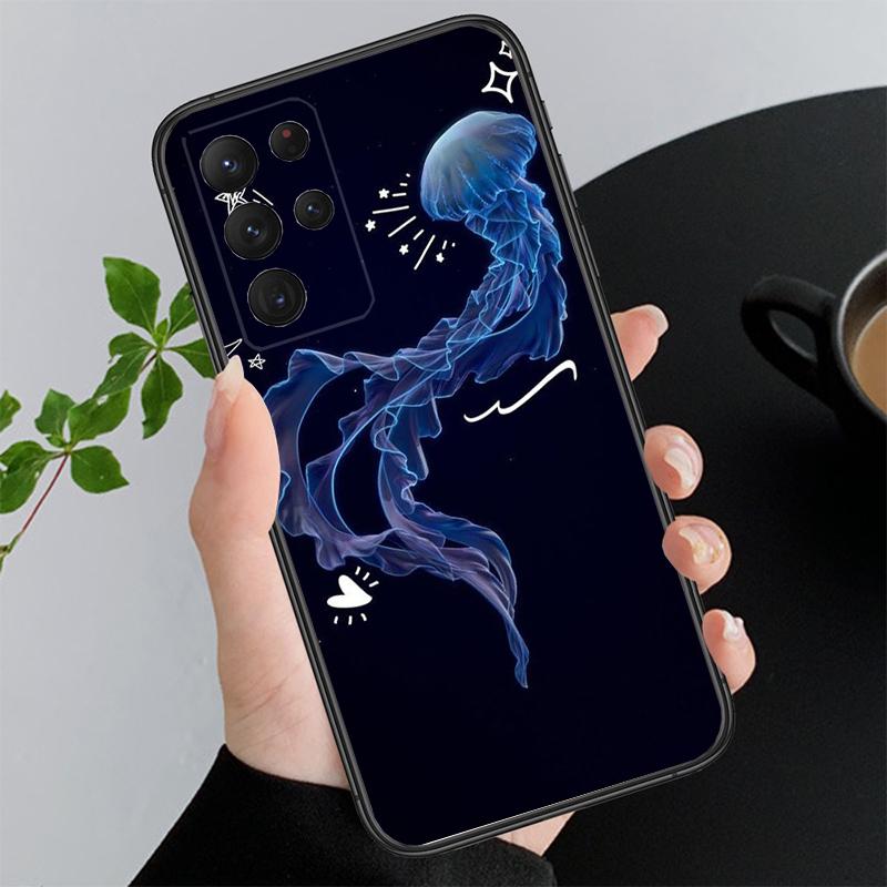 Phone Case For Samsung A17 A55 A16 A56 A35 A15 A53 A54 A33 A34 A25 A05S A52 A52S A07 A26 A06 Sea Summer Dolphin Shark Turtle