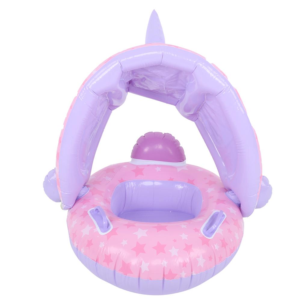 Baby Float Tube Ring PVC Inflatable Toddler Kids Swimming Circle Rings with Sunshade