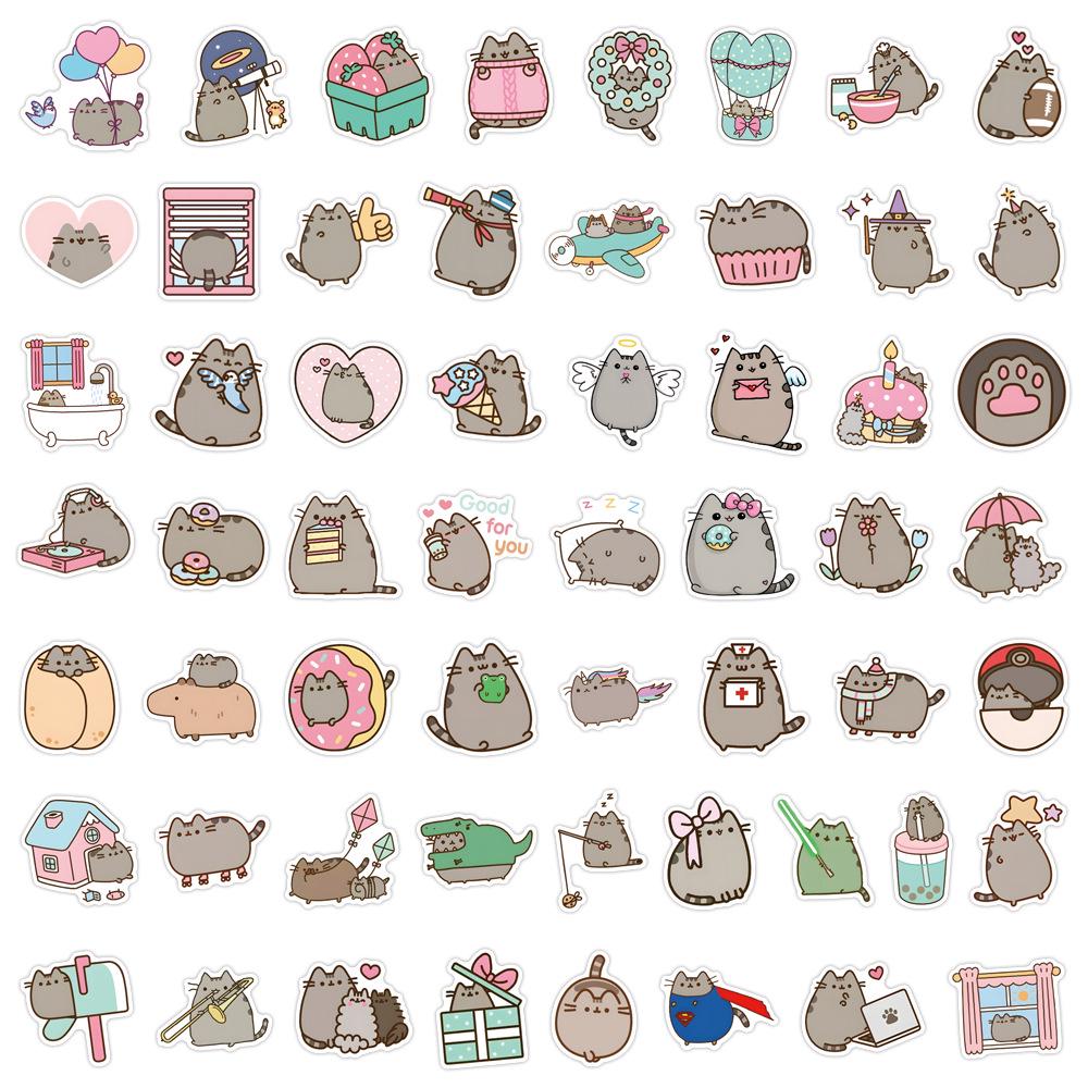 50-110 Sheets of Cute Kitten Graffiti Stickers - Waterproof for Phone, Computer, Water Bottle, Suitcase