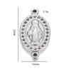 5pcs/lot Fashion Catholic Christian Virgin Mary Stainless Steel Jesus Charm For Jewelry Connectors Making Religious Accessories