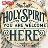 1pc Vintage Metal Holy Spirit Wall Art Bohemian Engraved Home Bar Decor Easy Hang Gift