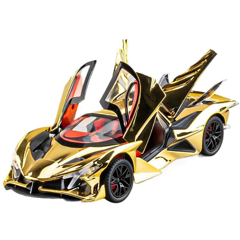 

1/24 Apollo Project EVO Electroplate Alloy Muscle Car Model Sound and Light Children s Toy Collectibles Birthday Gift