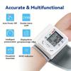 Monitor de Presión Arterial de Muñeca Automático con Pantalla LCD Grande - Brazalete Ajustable, Detección de Frecuencia de Pulso, Alerta de Latido Irregular