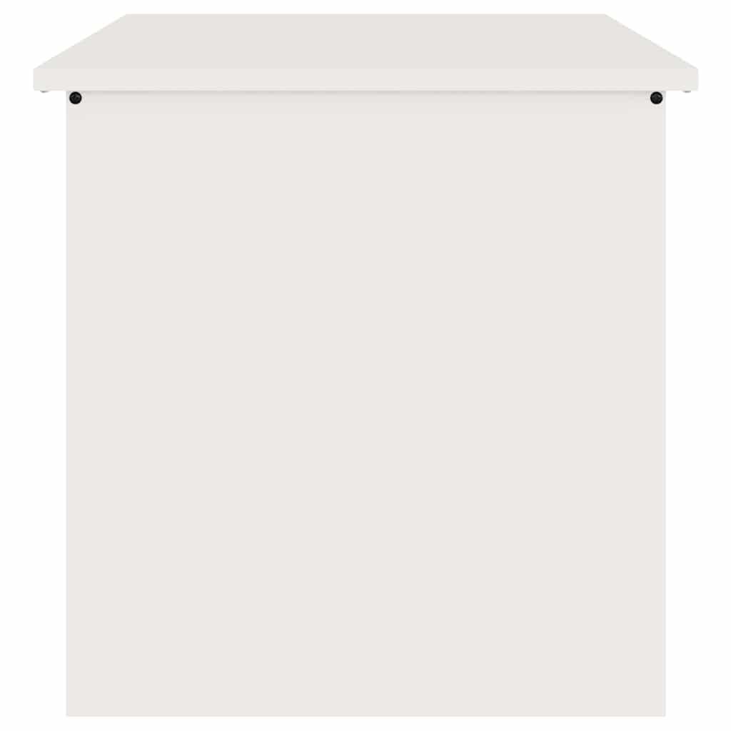 Outdoor Storage Box White 55 x 50.5 x 50 cm Steel