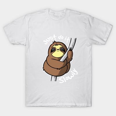 T Shirt Women Slow Sloth Harajuku Print Kawaii Tshirt Summer Short Sleeve Female T-Shirt Top Tee