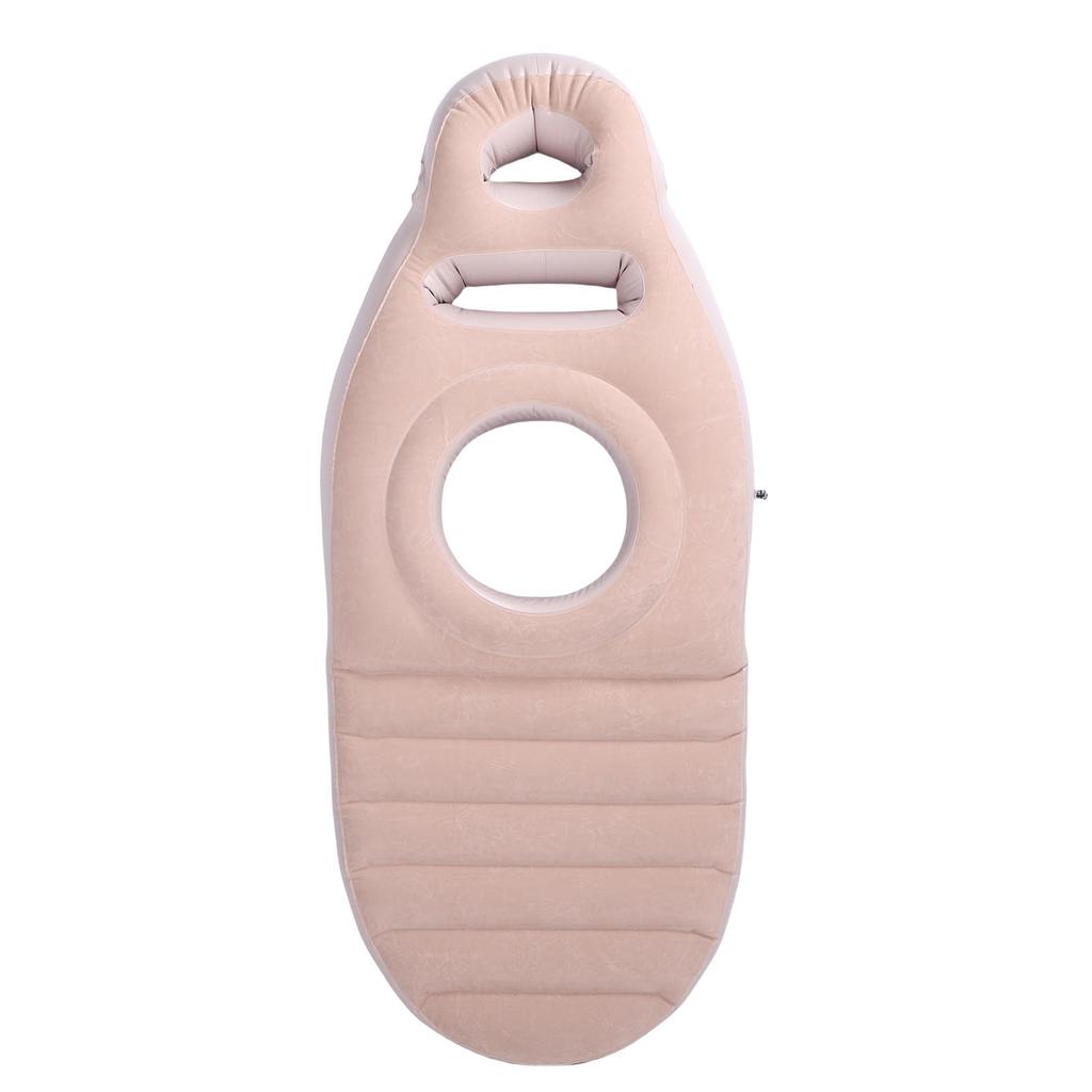 Polštář na celé tělo s otvorem na břicho Pohodlný lehký PVC nafukovací plovák do bazénu pro podpěru při spánku