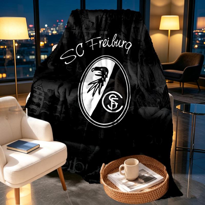 SC Freiburg Print Blanket - Soft & Comfortable, for Bedroom, Travel, Sofa, Home Decoration - Birthday Christmas Gift for Friend