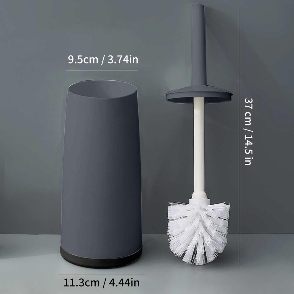  Plastic Toilet Brush With Standing Base Long Handle Toilet Cleaning Brush For WC Bathroom Accessories Cleaning Tools