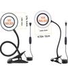Xiaomi 5/10X Magnifying Glass with Clip 28/56LED Magnifier Lamp 3 Color Mode 10 Brightness Dimmer 360° Flexible Gooseneck Lights