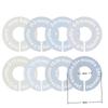 68/9Pcs Organizing Hangers Clothing Size Dividers DIY Craft Plastic Garment Labels 0-24 Months Round Size Tags Rings