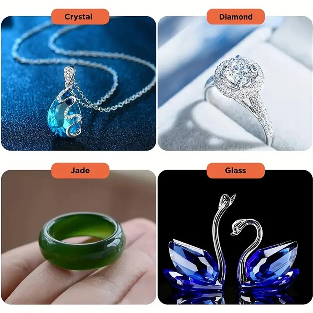 Diamanttester, tragbares Edelstein-Auswahlwerkzeug, LED-Anzeige, genaues und zuverlässiges Schmuck-Testwerkzeug für Schmuck, Jade, Rubin