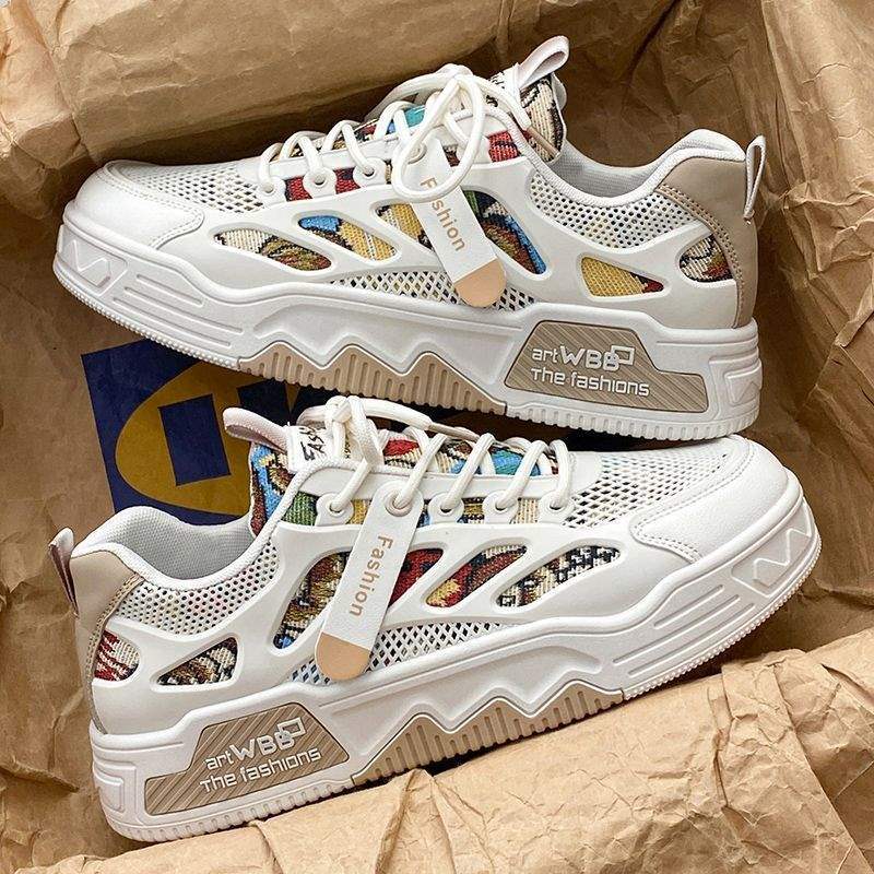 Shoes men's autumn breathable men's shoes versatile sports board shoes young and young increase height niche casual trendy shoes
