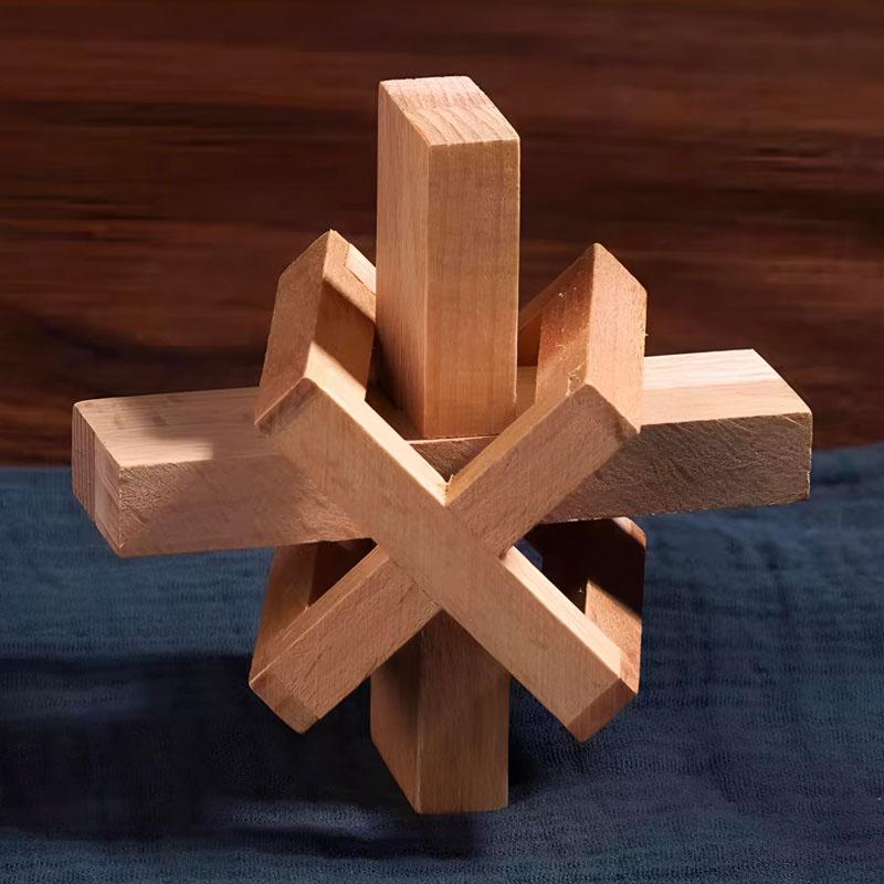 Luban Lock Weicheng Iq Difficulty Wooden Disentanglement Puzzles Brain Teasers Educational Mind Challenge Toys For Kids Adults