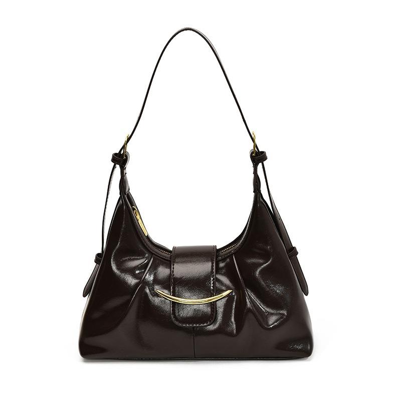 2026 New Highend Underarm Bag Fashiable and Versatile Women's Bag Commuting Shoulder Niche PU Patent Leather Crossbody Bag