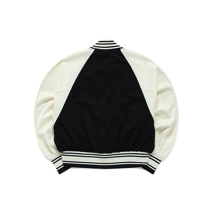 FILA Color Block Casual Baseball Jacket Women jackets White F11W219504FIV