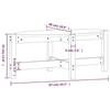 VidaXL Table basse Blanc 87x48x35 cm Bois massif de pin 822323